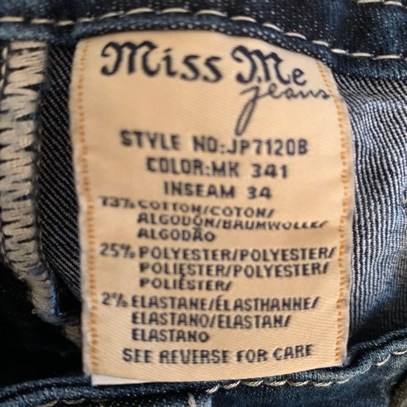 Miss Me Boot Cut Jeans 27 - Picture 5 of 5